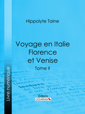 cover image of Voyage en Italie. Florence et Venise